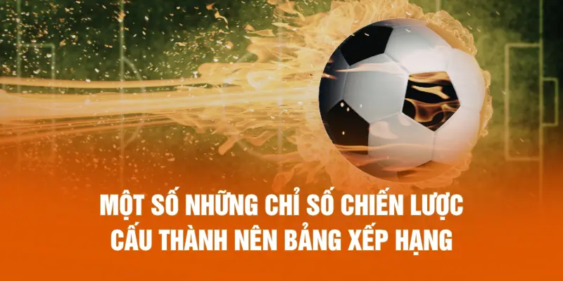 Một số những chỉ số chiến lược cấu thành nên bảng xếp hạng